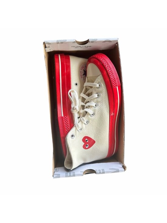 ❤️Converse Chuck 70 Hi Comme des Garcons PLAY 5 Mens Shoes Pristine Red A01794C